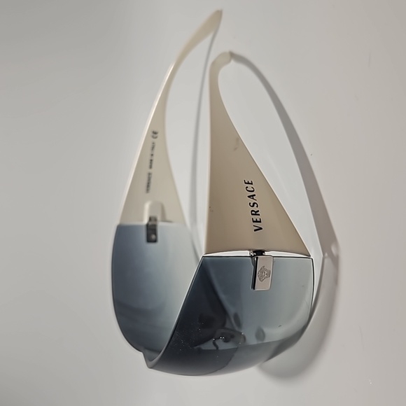 VERSACE VE2054 10008G SUNGLASSES  WHITE/ GREY MOD MADE IN ITALY - Picture 2 of 16